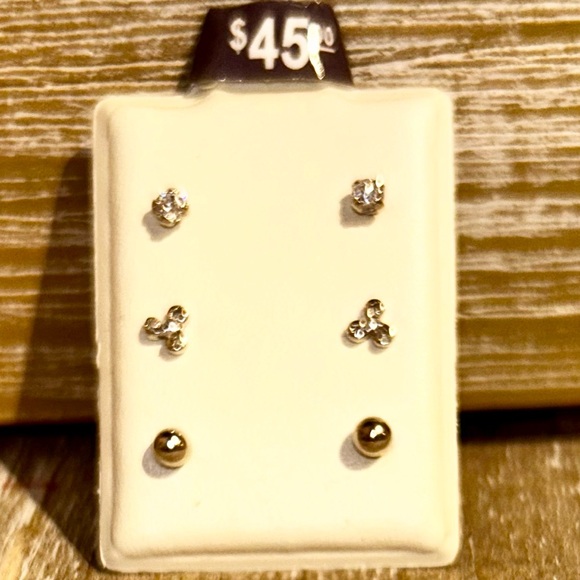 NEW Banter by Piercing Pagoda 3 Pack Sterling Silver Earrings - Picture 2 of 5